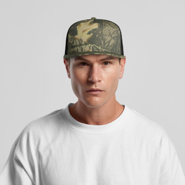 AS Colour Stock Contrast Camo Trucker Cap Thumbnail