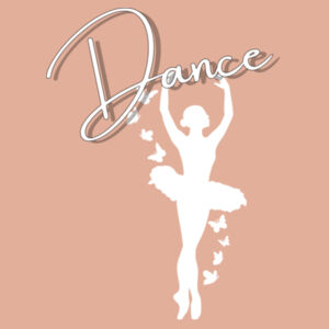 DANCE BALLET IN THE 5th - Womens Crop T-Shirt Design