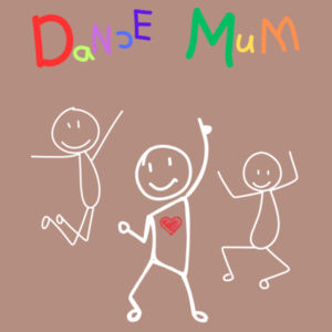 DANCE MUM COLOUR KIDS - Womens Crop T-Shirt Design