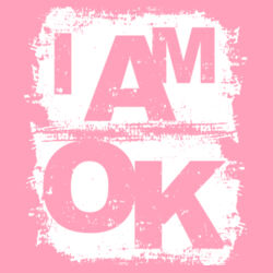 I AM OK - Womens Crop T-Shirt Design