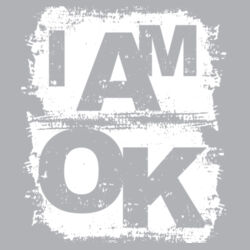 I AM OK - Womens Racerback Singlet Design