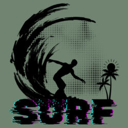 Beach Bum Surfs Up Guys - Womens Mali T-Shirt Design