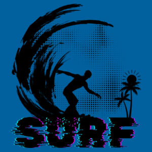 Beach Bum Surfs Up Guys - Womens Maple T-Shirt Design