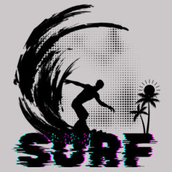 Beach Bum Surfs Up Guys - Womens Premium Crew Design
