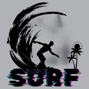 Beach Bum Surfs Up Guys - Womens Premium Crew Design