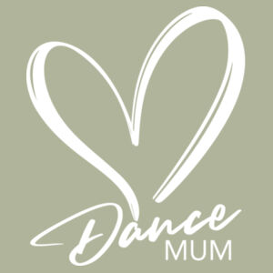 DANCE MUM HEART - Womens Maple T-Shirt Design