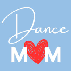 DANCE MUM HEART - Womens Crop T-Shirt Design