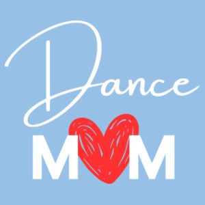 DANCE MUM HEART - Womens Crop T-Shirt Design