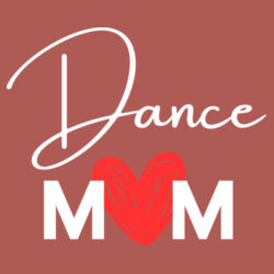 DANCE MUM HEART - Womens Maple T-Shirt Design
