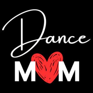 DANCE MUM HEART - Womens Maple T-Shirt Design