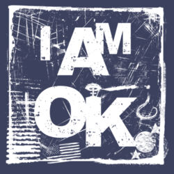 I AM OK RU SURE - Mens Stone Wash Barnard Tank Design