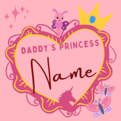DADDY'S PRINCESS - Personalised Name - Kids Supply Hoodie Design