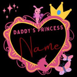 DADDY'S PRINCESS - Personalised Name - Kids Relax Sweatshirt Design