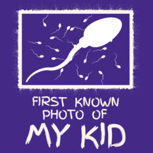 FIRST KNOWN PHOTO OF MY KID - Mens Staple T-Shirt Design