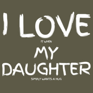 I LOVE MY DAUGHTER - Mens Stone Wash Barnard Tank Design