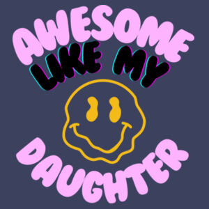 AWESOME LIKE MY DAUGHTER - Mens Stone Wash Barnard Tank Design