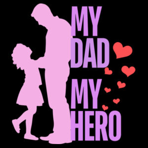 MY DAD MY HERO HEARTS - Mens Staple T-Shirt Design