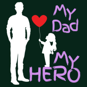 MY DAD MY HERO BALLOON - Mens Staple T-Shirt Design