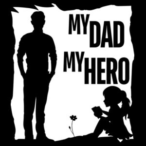 MY DAD MY HERO FLOWER - Mens Supply Hoodie Design