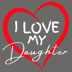 I LOVE MY DAUGHTER - Mens Stone Wash Barnard Tank Design