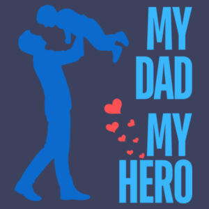 MY DAD MY HERO PLAYING - Mens Stone Wash Tank Design