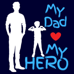 MY HERO MY DAD STRONG - Mens Staple T-Shirt Design