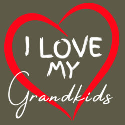 I LOVE MY GRANDKIDS - Mens Stone Wash Barnard Tank Design