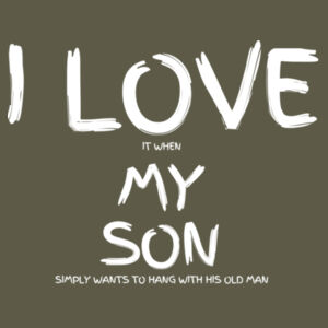I LOVE MY SON HANG WITH ME - Mens Stone Wash Barnard Tank Design