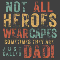 NOT ALL HEROES WEAR CAPES VINTAGE - Mens Stone Wash Barnard Design