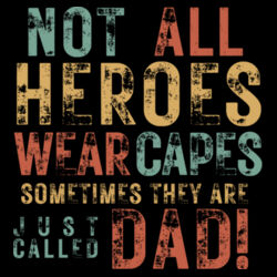 NOT ALL HEROES WEAR CAPES VINTAGE - Mens Staple Longsleeve T-Shirt Design