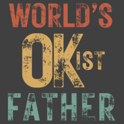 WOLRDS OKIST FATHER VINTAGE - Mens Stone Wash Barnard Tank Design