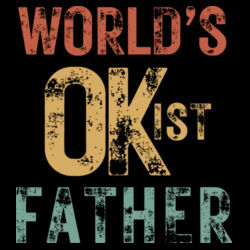 WORLDS OKIST FATHER VINTAGE - Mens Staple Longsleeve T-Shirt Design