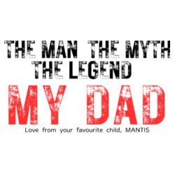 Frosted Beer Mug | The Man The Myth The Legend Design