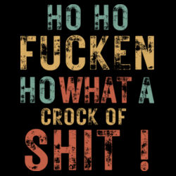Christmas | Ho Ho Fucken Ho - Womens Pillar String Singlet Design