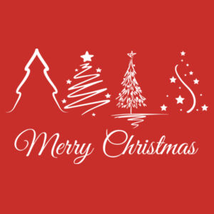 Merry Christmas | Christmas Tree - Mens Staple T-Shirt Design