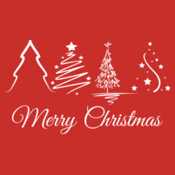 Merry Christmas | Christmas Tree - Unisex Classic T-Shirt Design