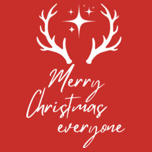 Merry Christmas | Reindeer Christmas - Womens Maple T-Shirt Design