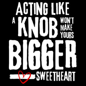 Inappropriate | Acting like a KnobT-Shirt Design