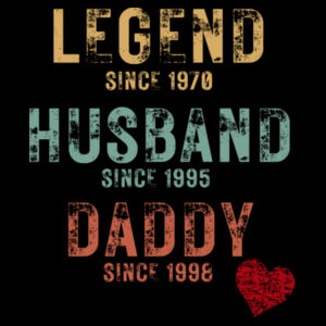 Legend. Husband. Daddy Vintage T-Shirt Design