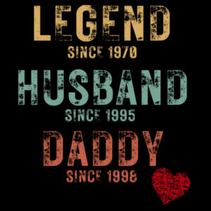 Legend. Husband. Daddy Vintage Sweatshirt Design