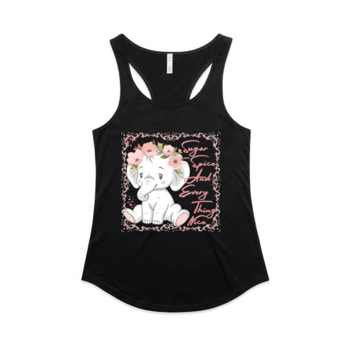 SUGAR SPICE AND EVERYTHING NICE - Womens Racerback Singlet Thumbnail