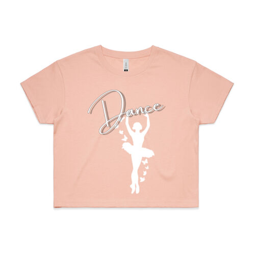 DANCE BALLET IN THE 5th - Womens Crop T-Shirt Thumbnail