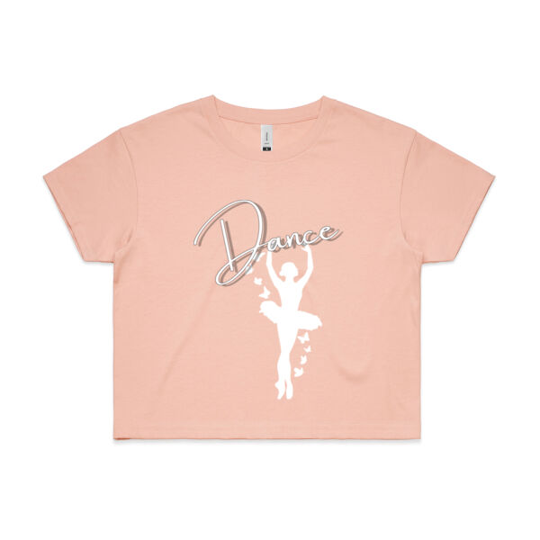 DANCE BALLET IN THE 5th - Womens Crop T-Shirt Thumbnail