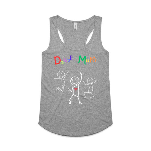 DANCE MUM COLOUR KIDS - Womens Racerback Singlet Thumbnail