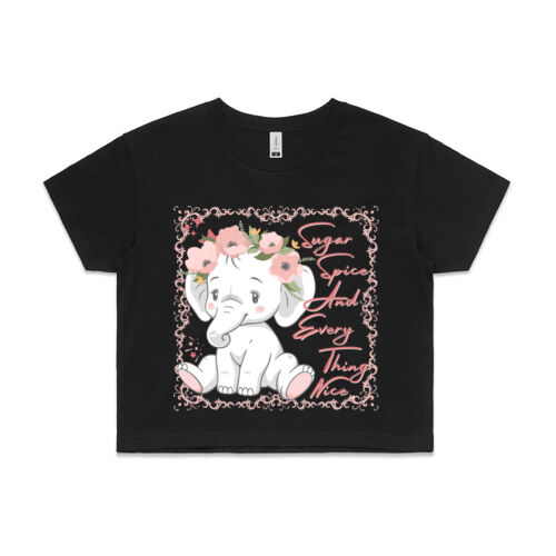 SUGAR SPICE AND EVERYTHING NICE - Womens Crop Top T-Shirt Thumbnail