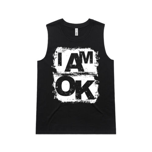 I AM OK - Womens Upside Tank Thumbnail