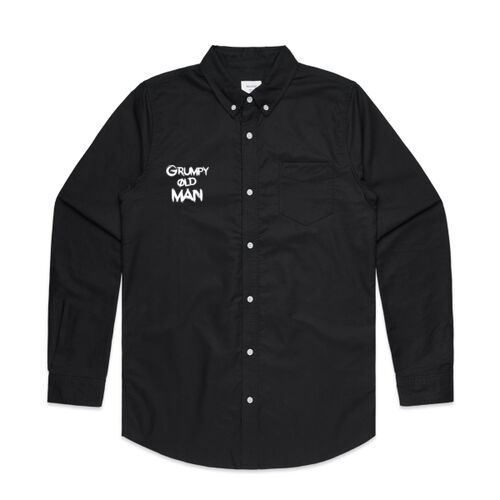 GRUMPY OLD MAN the OG - Mens Oxford Long Sleeve Shirt Thumbnail
