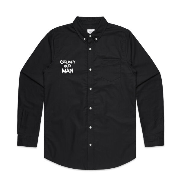 GRUMPY OLD MAN the OG - Mens Oxford Long Sleeve Shirt Thumbnail