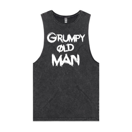 GRUMPY OLD MAN the OG - Mens Stone Wash Barnard Tank Thumbnail