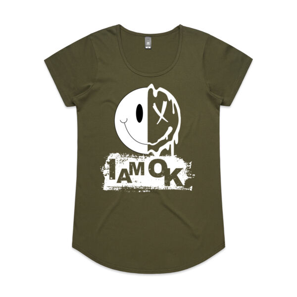 I am OK Melting Inside - Womens Mali T-Shirt Thumbnail